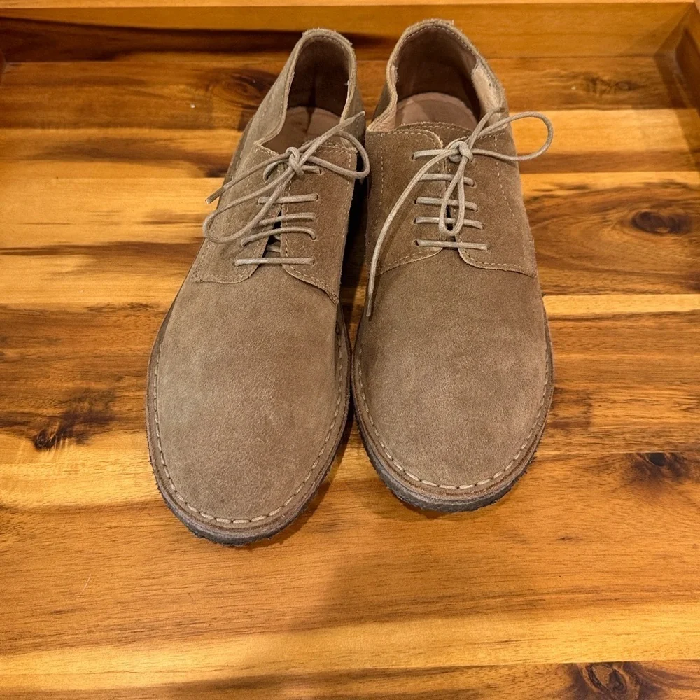 J. Crew Tan Suede Oxfords